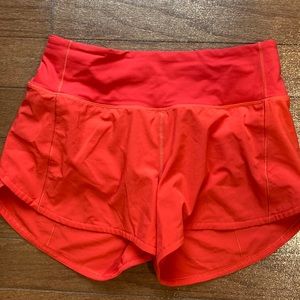 LIKE NEW!!  Lululemon speed up shorts size 4 long 4”